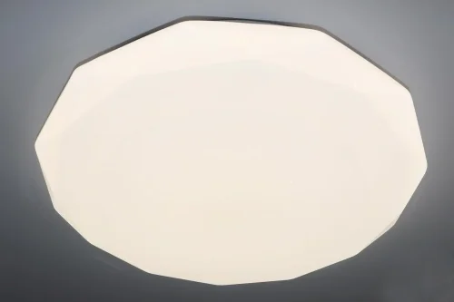 Светильник потолочный LED с пультом LED LAMPS 81081 Natali Kovaltseva белый на 1 лампу, основание белое в стиле хай-тек с пультом фото 7